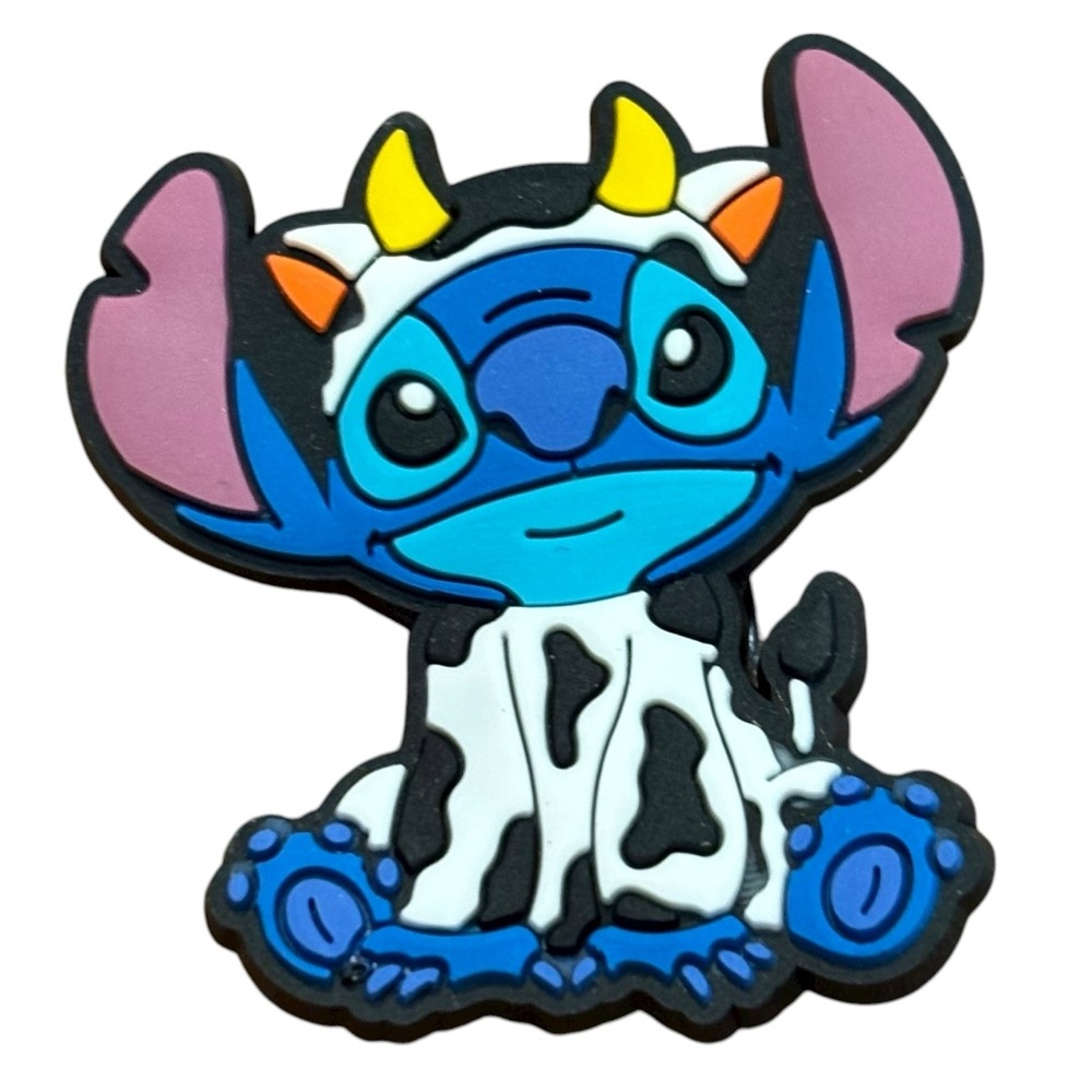 Stitch as A Cow Croc Charm